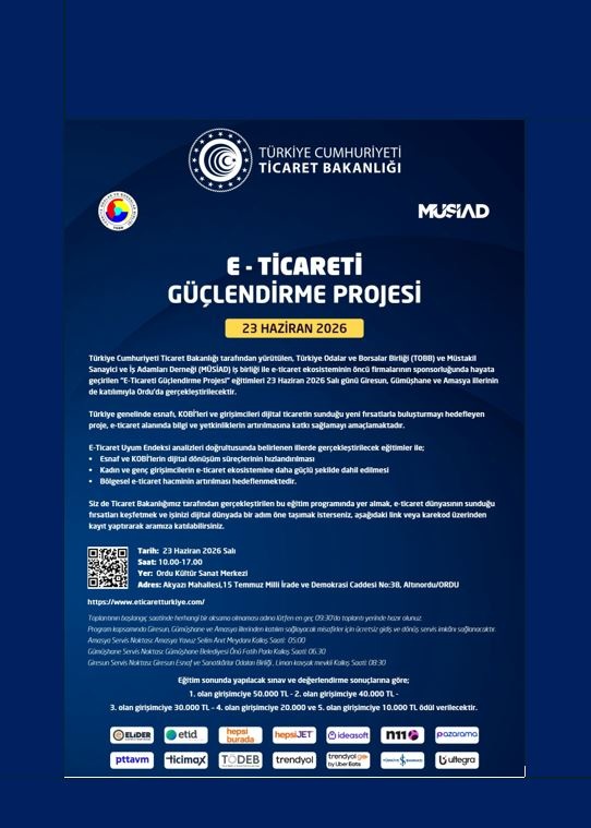 E-TİCARETİ GÜÇLENDİRME PROJESİ